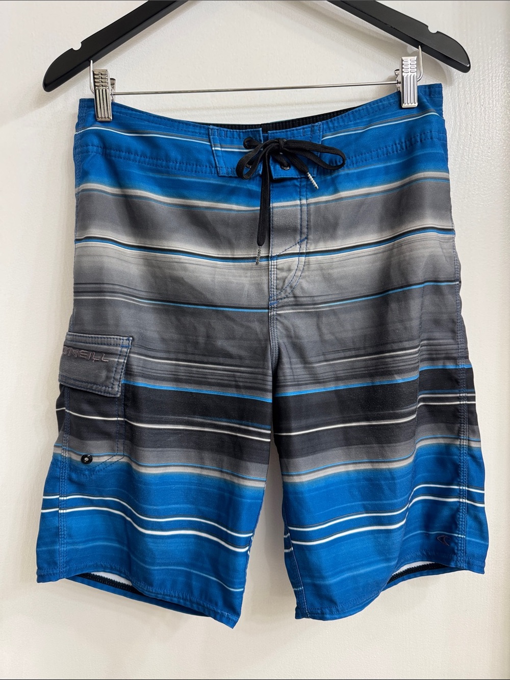 O'Neill Men’s Striped Boardshorts - Blue & Gray